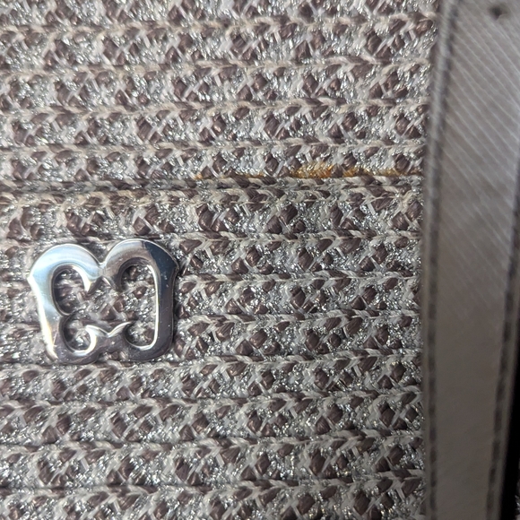 Eric Javits New York gray and metallic raffia tote bag. - Picture 14 of 14